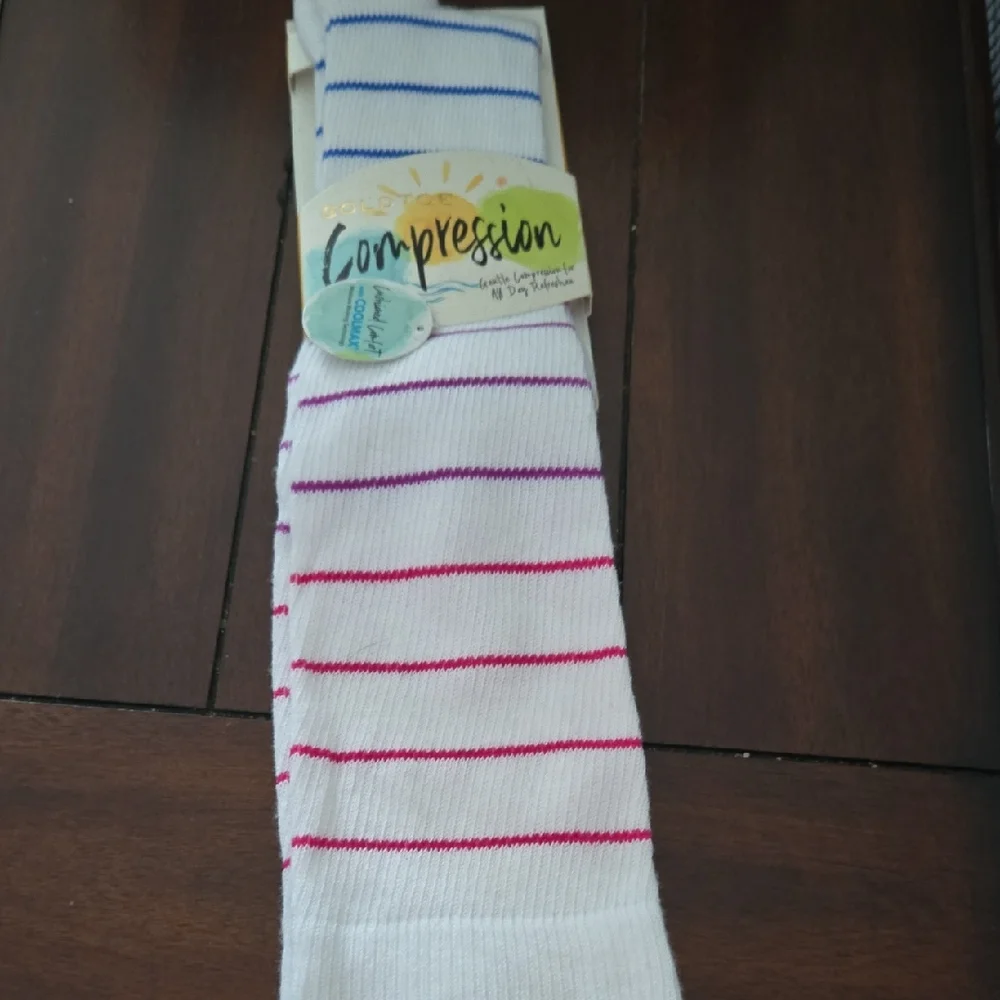 Gold Toe White Compression W Coolmax w
